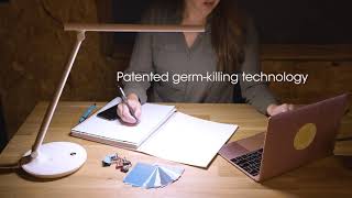 OttLite Emerge LED Sanitizing Desk Lamp with USB Charging [upl. by Deedee58]