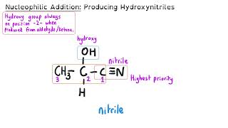 Nucleophilic addition Mechanism  A level Chemistry  Aldehydes and Ketones [upl. by Kerstin]