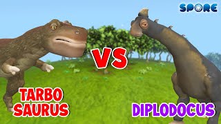 Tarbosaurus vs Diplodocus  Theoropod vs Sauropod S1E10  SPORE [upl. by Undry]