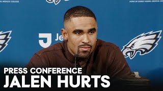 Postgame Press Conference Jalen Hurts  Washington Commanders vs Philadelphia Eagles [upl. by Erick231]