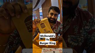 McDonalds vs Burger king  sabse sasta burger kiska hai best 🍔 [upl. by Peednas]