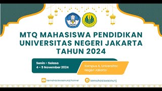 MTQ Mahasiswa Pendidikan Nasional 2024  Cabang Lomba Musabaqah Hifzhil Quran [upl. by Collyer]