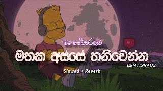 මතක අවුස්සන CENTIGRADZ සුපිරිම සිංදු ටික Best Sinhala Song Collection  slowed  reverb🤍 [upl. by Azrim678]