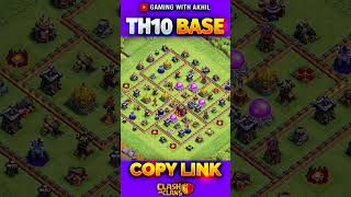 Best TOWN HALL 10 Base Design✨ coc clashofclans [upl. by Jana]