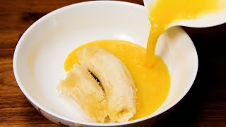 If you have 1 banana and 2 eggs make this 5 minutes recipe for breakfast [upl. by Migeon184]