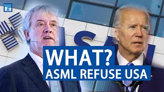 Why does ASML dare to reject the US ban and export lithography machines to China [upl. by Claudy]