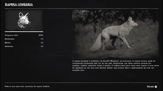 RED DEAD REDEMPTION 2 COMPÊNDIO ANIMAIS  RAPOSA LENDÁRIA 172178 [upl. by Murial242]