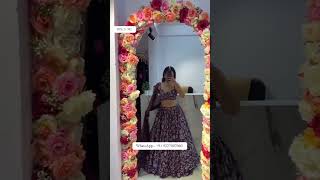 Premium Chinon Silk Embellished With Beautiful Digital Printed Lehenga Choli lehenga reels viral [upl. by Aivilys84]