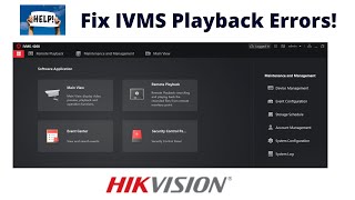 Hikvision IVMS 4200 Playback Tutorial [upl. by Lust]