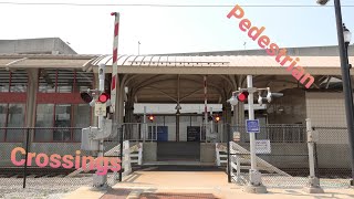 Pedestrian Walkway Railroad Crossings Compilation Part 1 [upl. by Melville641]