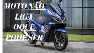 Moto PCX não liga oque fazer [upl. by Essilec]