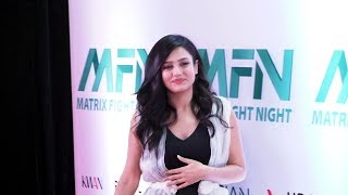 Mishti Chakraborty At Matrix Fight Night Launch  Red Carpet [upl. by Sophronia]