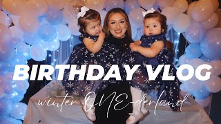 MY BABY GIRLS FIRST BIRTHDAY PARTY VLOG [upl. by Ayhtin]