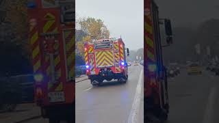 brandweer Essen België met de autopomp naar een interventie in Essen [upl. by Bunder]