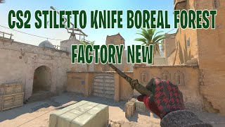 Stiletto Knife Boreal Forest  CS2 Skin Showcase 75 [upl. by Brigit446]