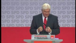 Rede von FrankWalter Steinmeier auf dem ao Parteitag  Teil 3 [upl. by Phira142]