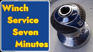 Lewmar 16 Winch service How to do it in a Seven Minute video [upl. by Ybocaj]