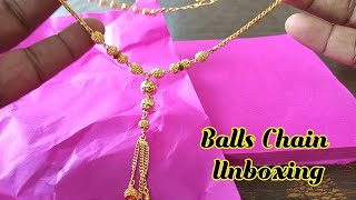 Gold Ball Chain Unboxing  Asmr Unboxing [upl. by Yevreh]