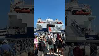 SeaJet Champion docking at Syros greekislands europeantravel ferry ry [upl. by Edmonds279]