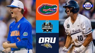 2 Florida vs Oral Roberts CRAZY GAME  College World Series 10 Game  2023 College Baseball [upl. by Enrique459]