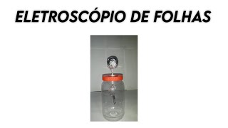 Experimentando Eletroscópio de folhas  Leaf electroscope [upl. by Tabib486]