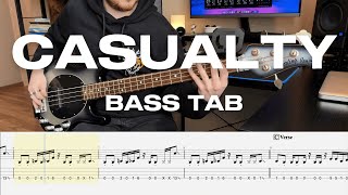 Linkin Park  Casualty  Bass Cover  Play Along Tabs and Notation [upl. by Awad797]