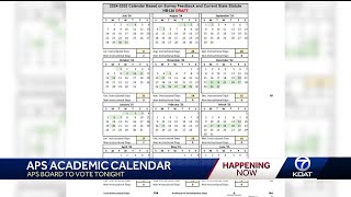 Albuquerque schools board to vote on 20242025 academic calendar [upl. by Yesnyl192]