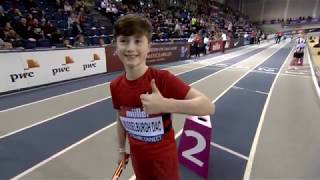 2020 British Athletics Under13 Boys ClubConnect 4x200 Relay [upl. by Eicyaj413]