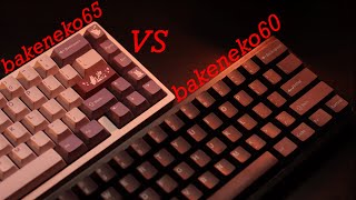 Bakeneko60 vs Bakeneko65 Sound Comparison [upl. by Adyl]