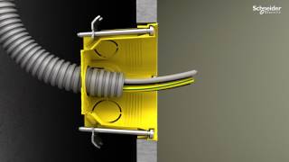 Puszka podtynkowa do ścian kartongipsowych MultiFix Plus 2  Schneider Electric [upl. by Drona688]