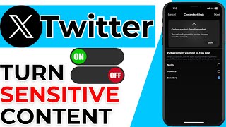 How to Turn OnOff Sensitive Content on Twitter  StepbyStep Guide [upl. by Mauro]