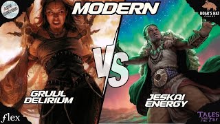 Gruul Delirium VS Jeskai Energy MTG Modern [upl. by Arhsub882]