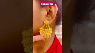 Gold earrings design  gold earrings jewellery shorts [upl. by Pilar]