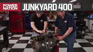 ReBuilding A Junkyard Pontiac 400 Motor For 2000  HorsePower S12 E11 [upl. by Anaidni]