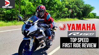 Yamaha R15M Top Speed First Ride Review Unscripted Honest Owner Impression R15 V4 [upl. by Cinemod]