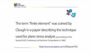 The History of Finite Element Analysis FEA from NEi Software [upl. by Faustine]