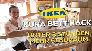 IKEA KURA BETT HACK  In 3 Stunden mehr Stauraum [upl. by Aztiram]