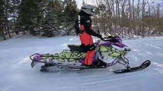 Snowmobiling Porcupine Mountains Ontonagon Area  Lake of the Clouds [upl. by Notla]