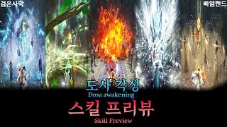 검은사막｜도사 각성 스킬 프리뷰｜Dosa awakening Skill Preview [upl. by Nosned]