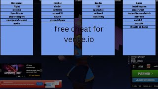 free cheat for vengeio I hope you enjoy [upl. by Leyes]