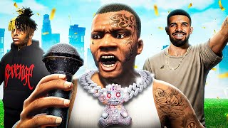 FRANKLIN becomes a RAPPER in GTA 5 Mods [upl. by Flam61]