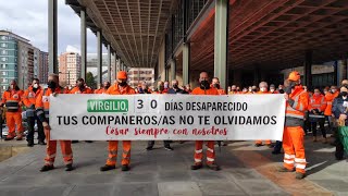 Trabajadores de carreteras rinden homenaje a los dos fallecidos en enero [upl. by Giulia460]