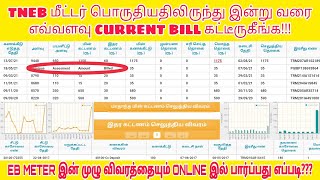 Check eb bill amount online  TNEB Meter reading amp amount details [upl. by Ailima596]