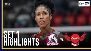 AKARI vs PETRO GAZZ  SET 1 GAME HIGHLIGHTS  2024 PVL REINFORCED CONFERENCE  July 27 2024 [upl. by Monetta]