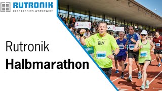 Rutronik Halbmarathon beim BadenMarathon in Karlsruhe  Laufen für die Gemeinschaft 2023 [upl. by Dnumsed]