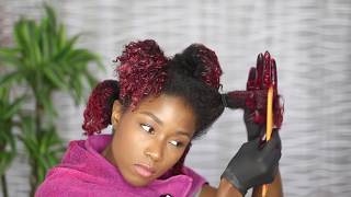 How I dye my natural hair at home no bleach featuring Sally Beauty Supply [upl. by Tadio854]