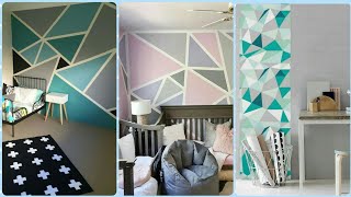 Geometric Wall Art Painting Designs And IdeasAttractive Shades amp PatternsWall Decoration Ideas [upl. by Debbee]