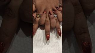 Viral Amber nails Cateye nailart nails nailart trending shorts short diy hack [upl. by Arit]