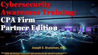 Cybersecurity Awareness Training for CPA Firm Partners [upl. by Varian]