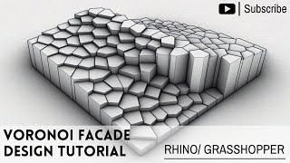 Voronoi Parametric Grasshopper  3d Tutorial [upl. by Shedd]